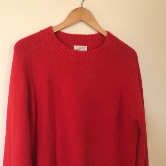 Universal Thread Crew Neck Cashmere Like Pullover Sweater Red Large - Picture 2 of 5